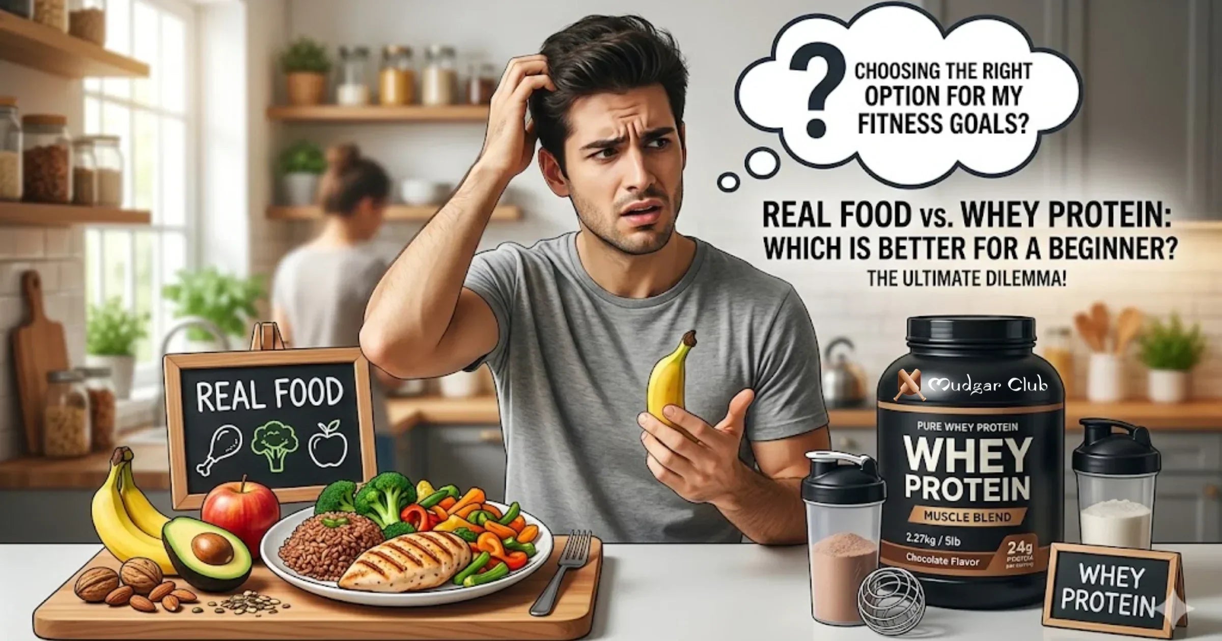 Real Food vs Whey Protein: What Should Beginners Choose for Protein Intake?