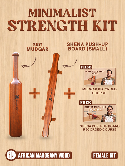 Minimalist Strength Kit — Mudgar + Shena Push-Up Board