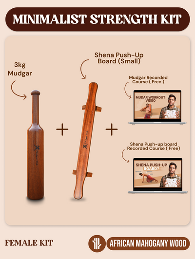 Minimalist Strength Kit — Mudgar + Shena Push-Up Board