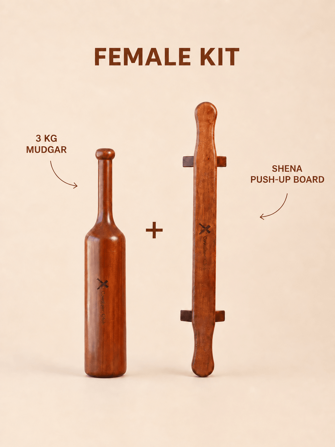 Minimalist Strength Kit — Mudgar + Shena Push-Up Board - MudgarClub