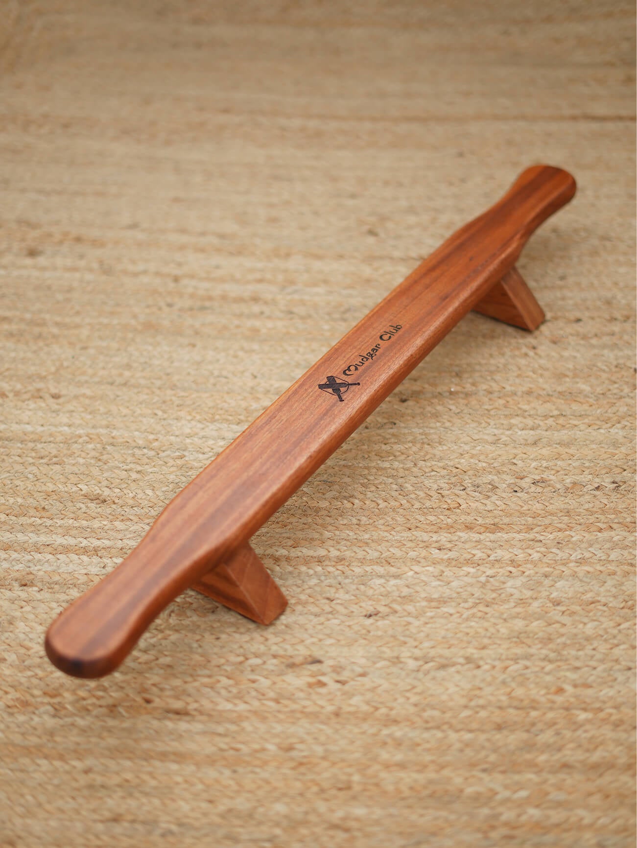 Handcrafted African mahogany Shena Push-Up Board