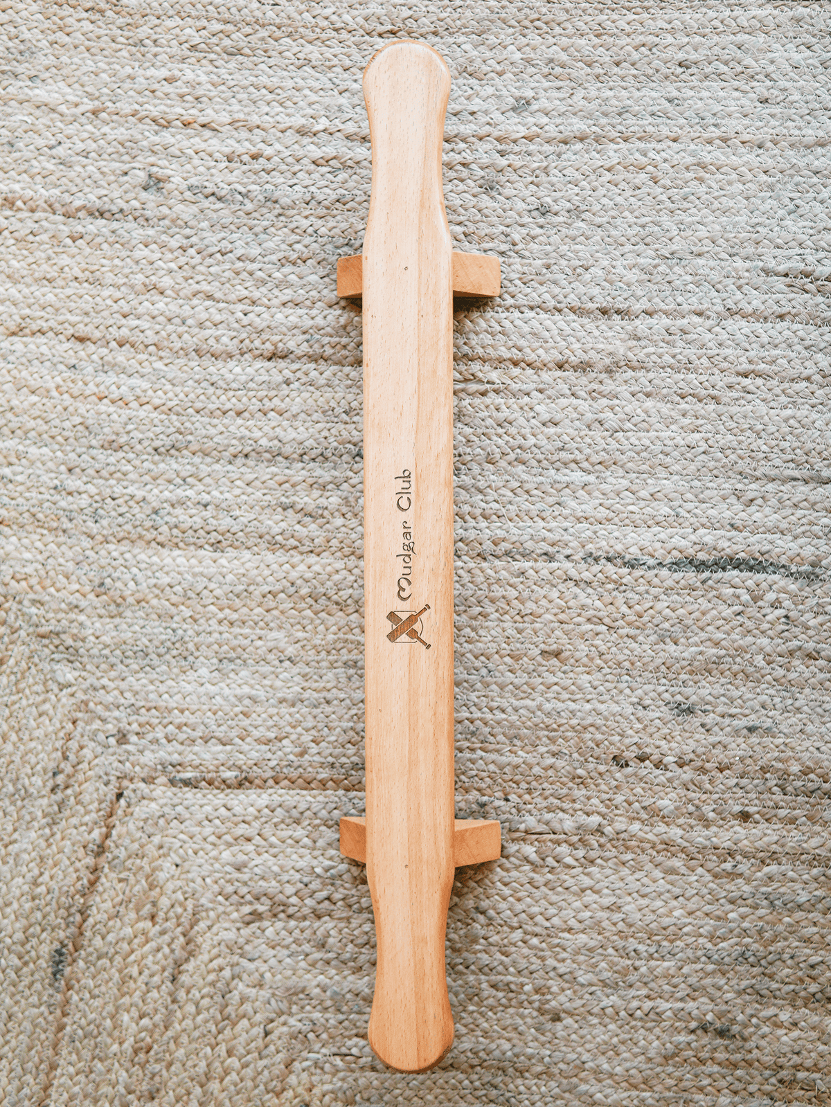 Top view of the handcrafted Shena push-up board